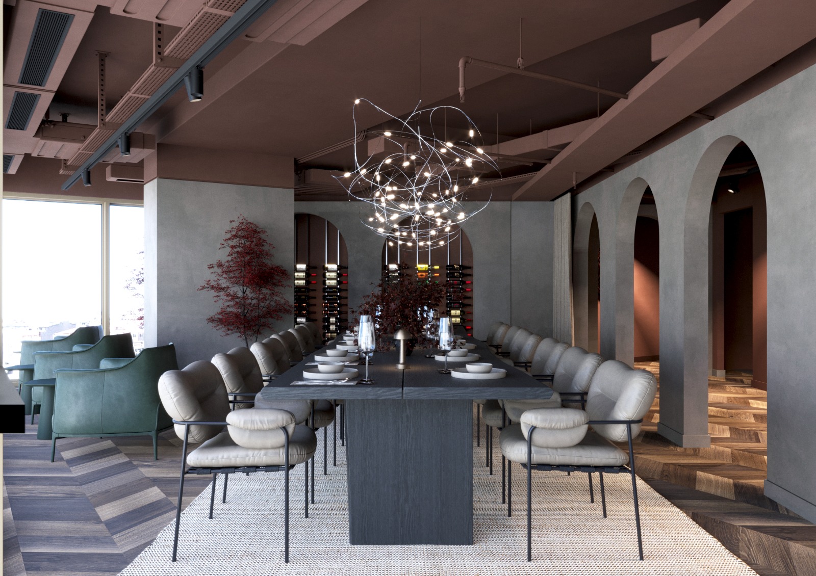 Novotel — Bomonti | Restoran Duvarları — Devam Eden Uygulama