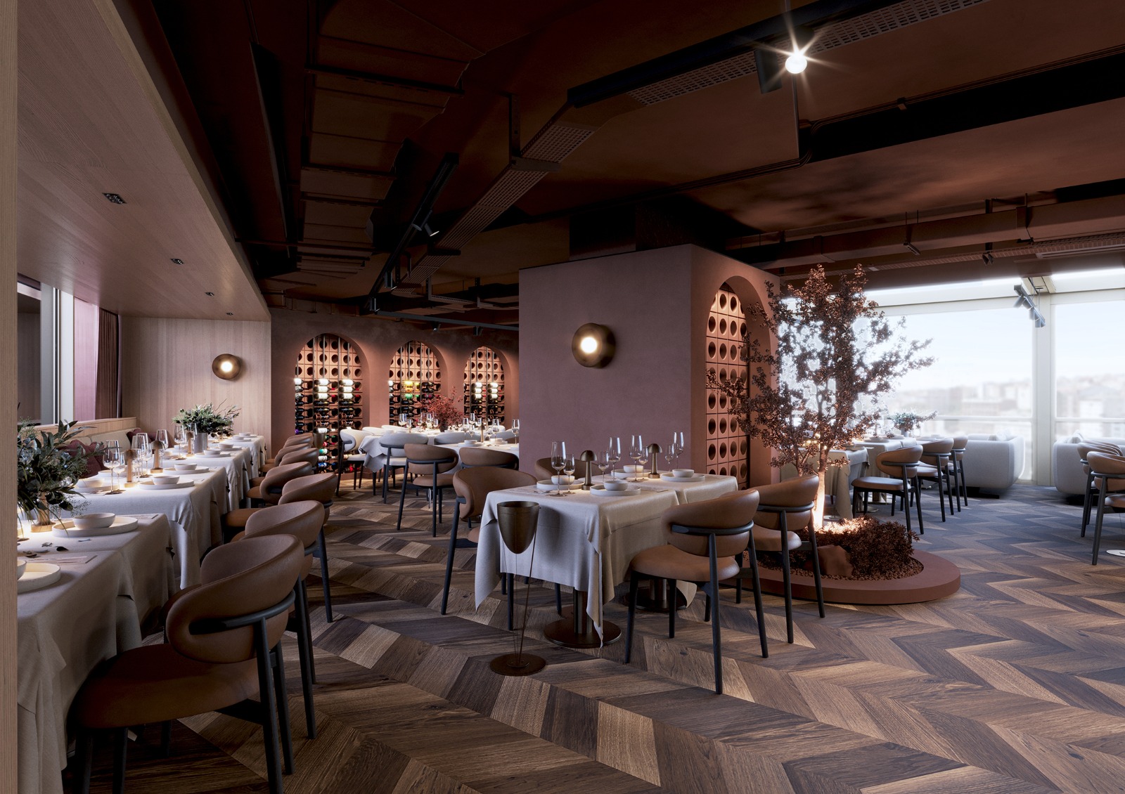 Novotel — Bomonti | Restoran Duvarları — Devam Eden Uygulama